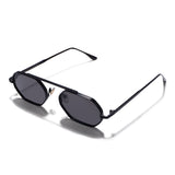Hexa Full Black Hexagon Sunglasses