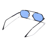 Hexa Black Blue Hexagon Sunglasses