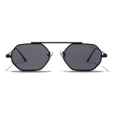 Hexa Full Black Hexagon Sunglasses
