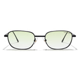 Regal Black Green Gradient Oval Sunglasses