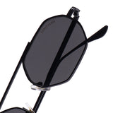 Hexa Full Black Hexagon Sunglasses