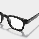 Ares Black Clear Square Sunglasses
