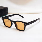 Ares Black Orange Square Sunglasses