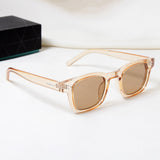 Ares Brown Square Sunglasses