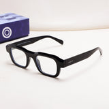 Walter Black Clear Square Sunglasses