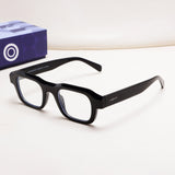Walter Black Clear Square Sunglasses