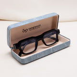 Walter Black Clear Square Sunglasses