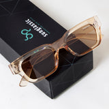 Milestone Brown Square Sunglasses