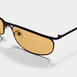 Champion Black Orange Rectangle Sunglasses for Men | UV400