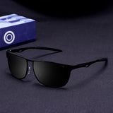 Drifter Black Polarized Rectangle Sunglasses