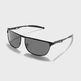 Drifter Black Polarized Rectangle Sunglasses