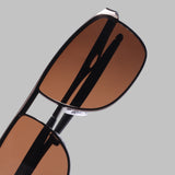 Drifter Brown Polarized Rectangle Sunglasses