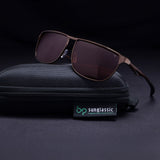 Drifter Brown Polarized Rectangle Sunglasses