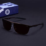 Drifter Brown Polarized Rectangle Sunglasses