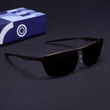 Drifter Brown Polarized Rectangle Sunglasses