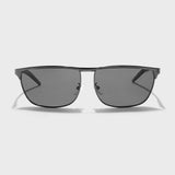 Drifter Grey Black Polarized Rectangle Sunglasses