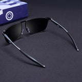 Drifter Grey Black Polarized Rectangle Sunglasses
