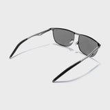 Drifter Grey Black Polarized Rectangle Sunglasses