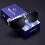 Drifter Grey Black Polarized Rectangle Sunglasses