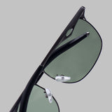Drifter Grey Green Polarized Rectangle Sunglasses