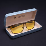 Drifter Yellow Polarized Rectangle Sunglasses