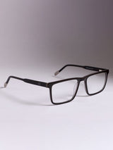 Sleek Black Rectangle Frame Eyeglasses for Men and Women (SG-97229)