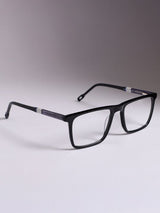 Sleek Black Rectangle Frame Eyeglasses for Men and Women (SG-97181)