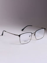 Sleek Gun Black Rectangle Frame Eyeglasses for Men and Women (SG-32028)