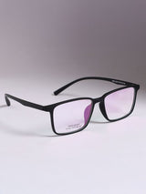 Sleek Black Rectangle Frame Eyeglasses for Men and Women (SG-12455)