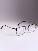 Sleek Black Rectangle Frame Eyeglasses for Men and Women (SG-32077)