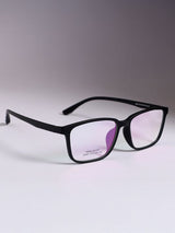 Sleek Black Rectangle Frame Eyeglasses for Men and Women (SG-12991)