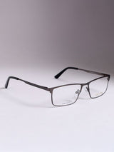 Sleek Gun Black Rectangle Frame Eyeglasses for Men and Women (SG-1932)