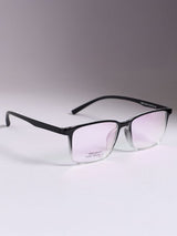 Sleek Black Clear Rectangle Frame Eyeglasses for Men and Women (SG-12455)