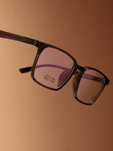 Sleek Grey Clear Rectangle Frame Eyeglasses for Men and Women (SG-22115)