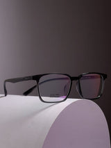 Sleek Grey Clear Rectangle Frame Eyeglasses for Men and Women (SG-22115)