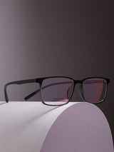 Sleek Grey Rectangle Frame Eyeglasses for Men and Women (SG-12455)