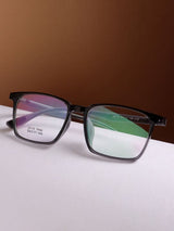 Sleek Grey Clear Rectangle Frame Eyeglasses for Men and Women (SG-22115)