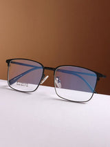 Sleek Black Rectangle Frame Eyeglasses for Men and Women (SG-32028)