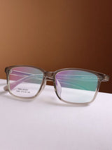 Sleek Grey Rectangle Frame Eyeglasses for Men and Women (SG-12991)