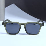 Kingsman Green Black Square Sunglasses