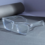 Peter Clear Anti Blue Light Square Sunglasses
