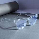 Peter Clear Anti Blue Light Square Sunglasses