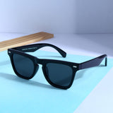 Peter Polarized Black Square Sunglasses