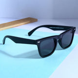 Peter Polarized Black Square Sunglasses
