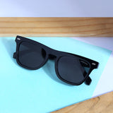 Peter Polarized Black Square Sunglasses