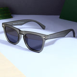 Peter Polarized Green Black Square Sunglasses