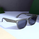 Peter Polarized Green Black Square Sunglasses