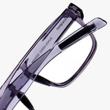 Raftaar Grey Clear Square Sunglasses | UV400
