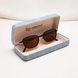 Regal Black Brown Oval Sunglasses