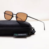 Regal Black Brown Oval Sunglasses